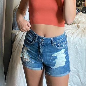 American Eagle High Rise Shortie Shorts